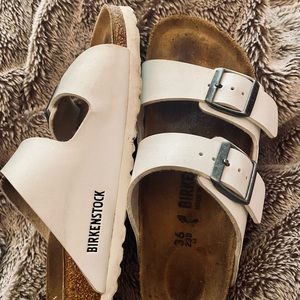 Women’s White Birkenstock’s 36